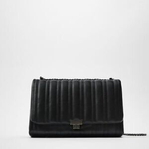 ZARA QUILTED MIDI CROSSBODY BAG